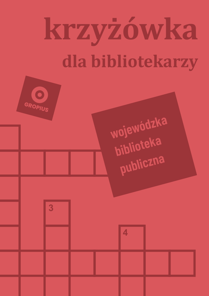 Karta tytułowa krzyżówki dla wojewódzkich bibliotek publicznych